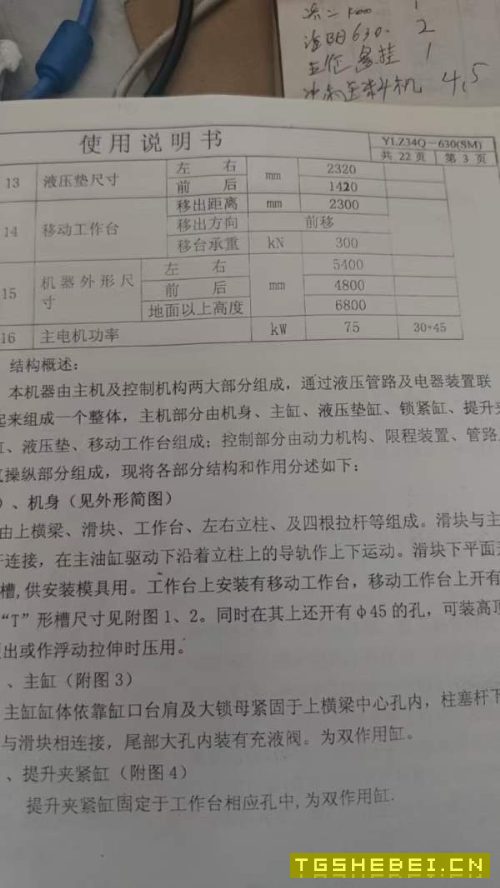 630吨液压机，在位。老板想腾地方，有兴趣的朋友联系