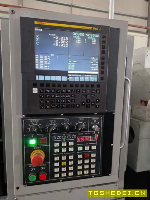 日本津上M08JL5-II数控车床，配8寸千岛液压卡盘加工直.
