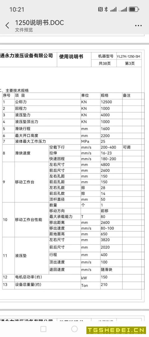 1，安装未用，2300吨框架液压机，移动工作台，多点顶.