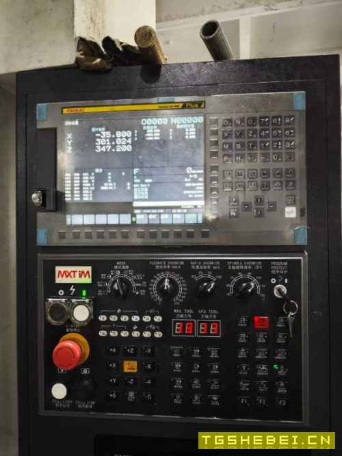 后一台浙江迈兴途V1580立式加工中心、发那科plus系统.