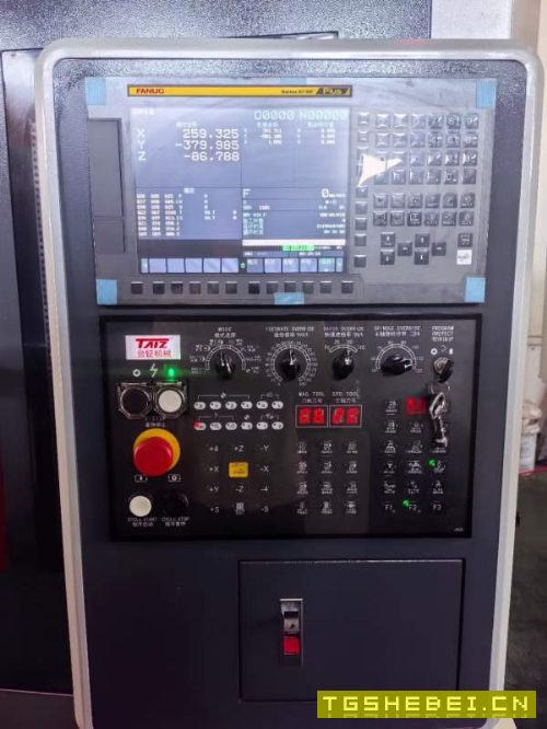 台钲TZ-v850两台系统发那科MFplus三菱M80Bt40主轴直连.