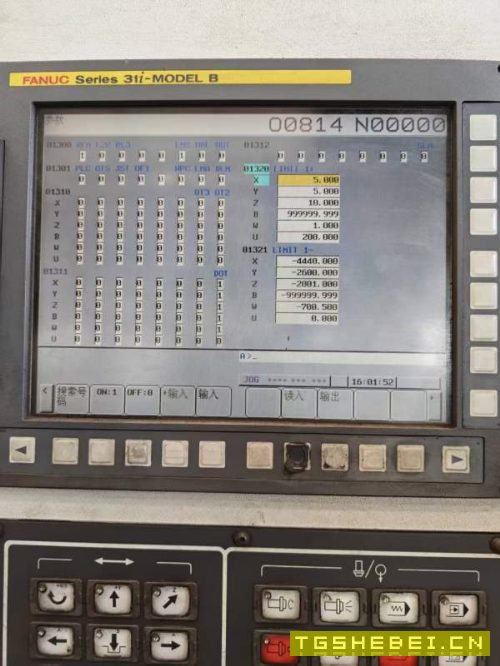达佛罗5T，130镗杆，B轴千分度，工作台1800/2100，行.