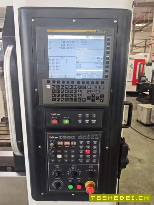 新到一台台群T-850L加工中心,两线一硬导轨,发那科MF.