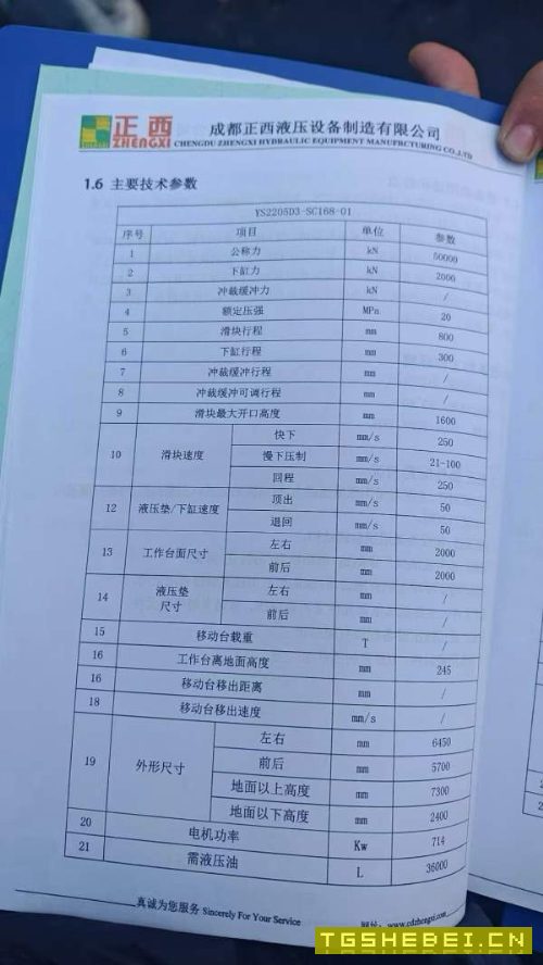 成都正西5000吨，锻造液压机，新机560万，现价便宜，.