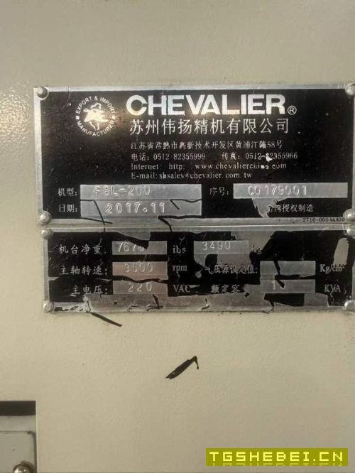 台湾福裕FBL-200数控车床，发那科TF系统，标配卡盘：8.